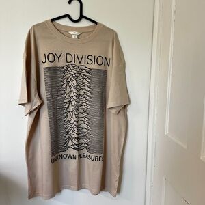 H&M Oversized Joy Divison T-Shirt/Dress